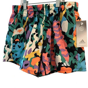 Adidas Girl’s Aeroreasy Elastic Waistband All Over Print Pacer Woven Short